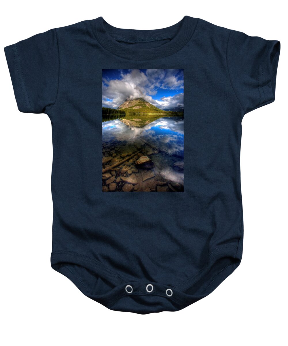 Calm Baby Onesie featuring the photograph South Swiftcurrent by David Andersen