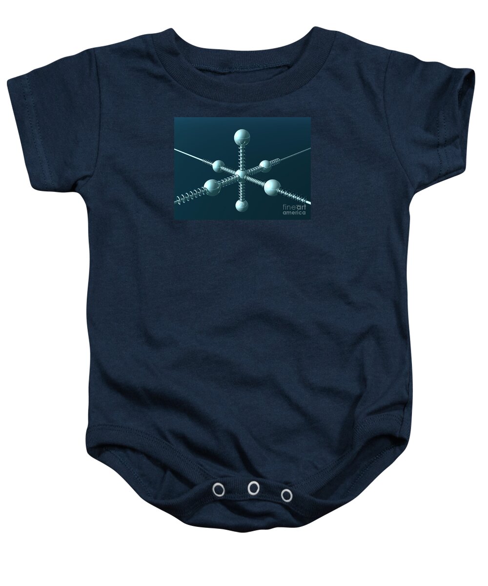 Space Baby Onesie featuring the digital art Space Station 2048 by Phil Perkins