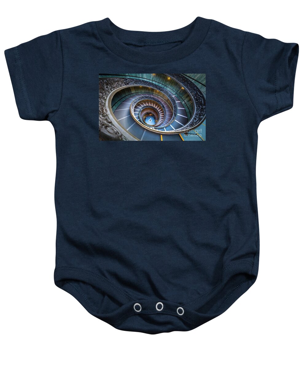 Catholic Baby Onesie featuring the photograph Spiraling Down by Inge Johnsson
