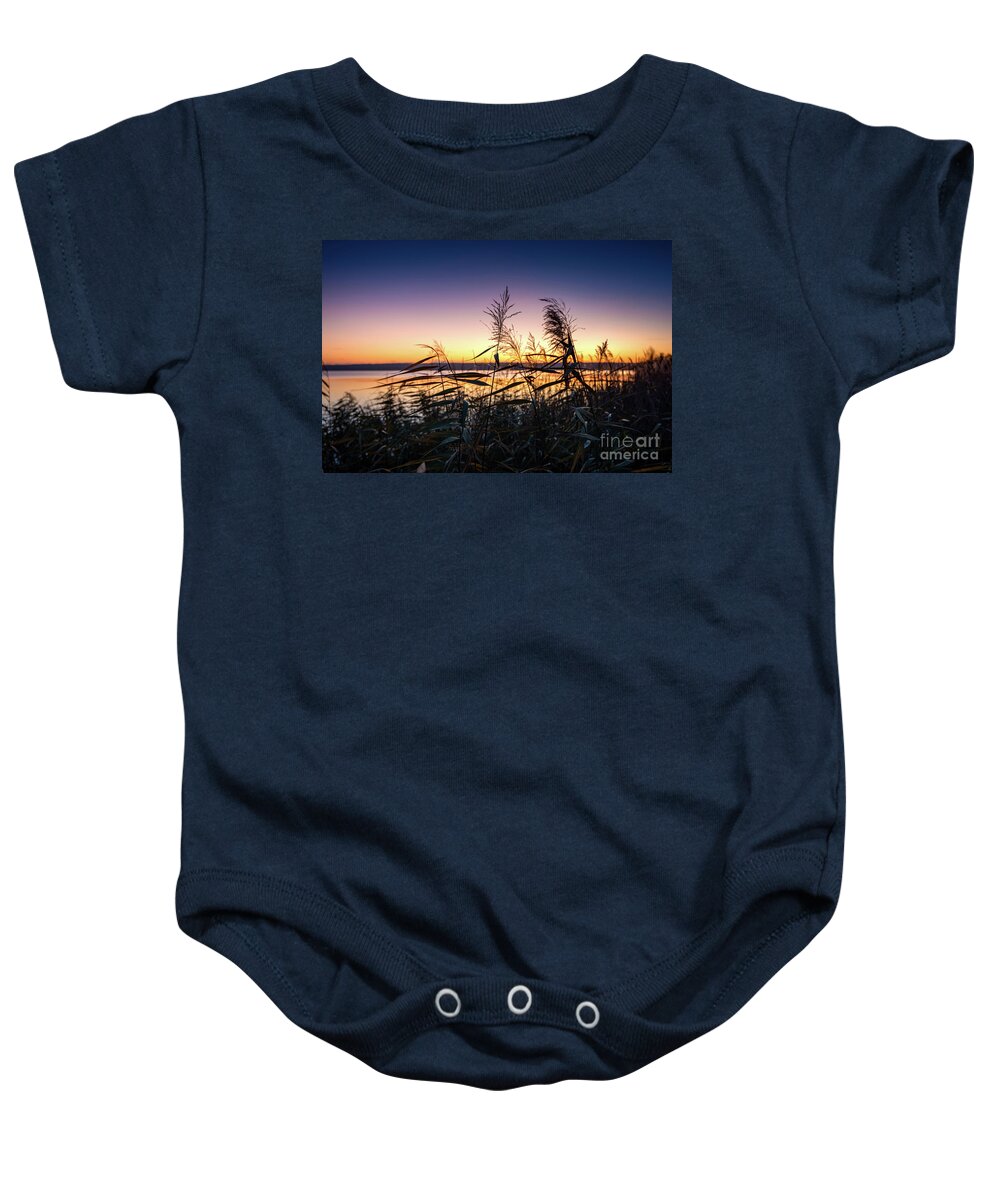 Ammersee Baby Onesie featuring the photograph Sunset Impression by Hannes Cmarits