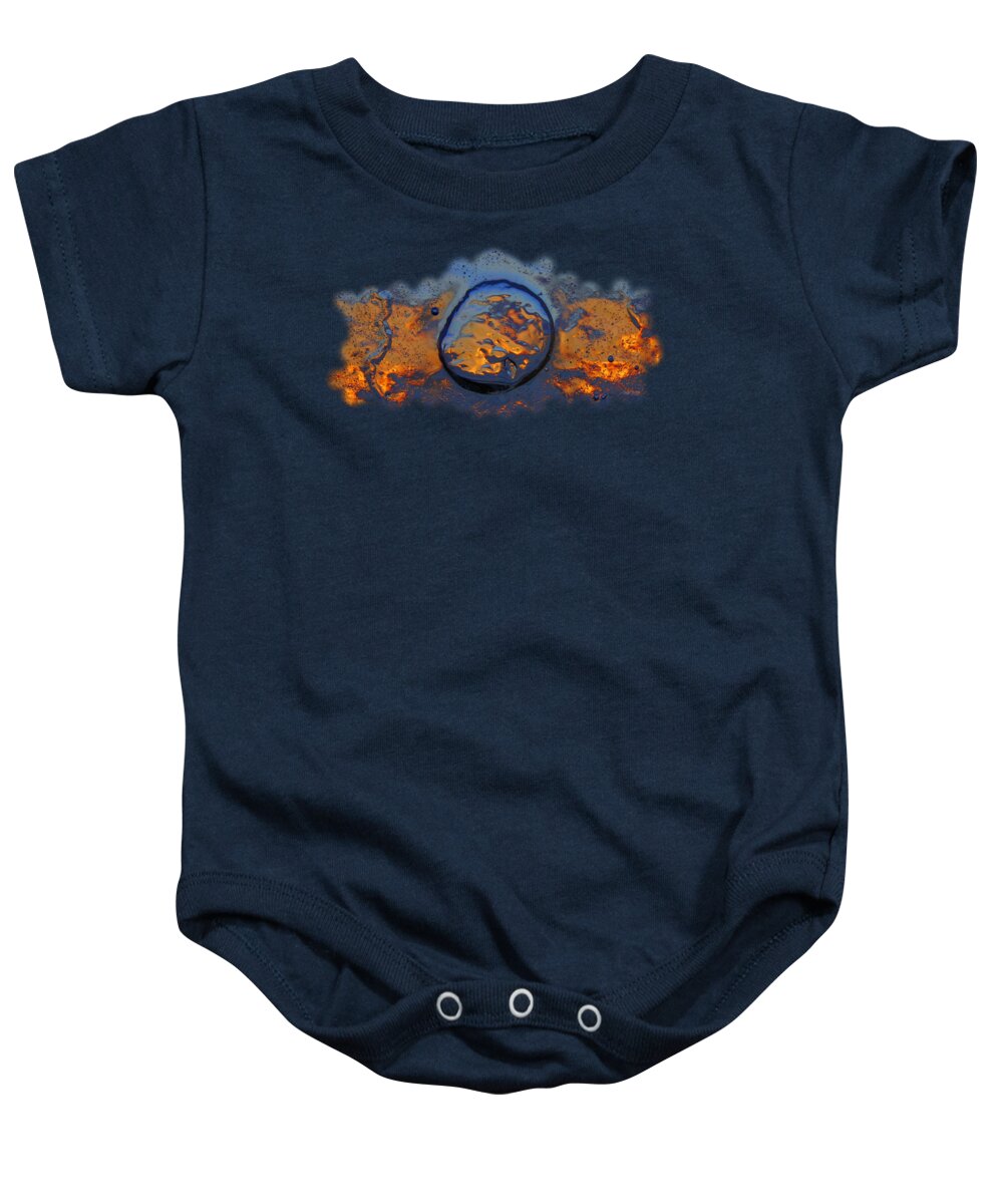 Sunset Baby Onesie featuring the photograph Sunset Rings by Sami Tiainen