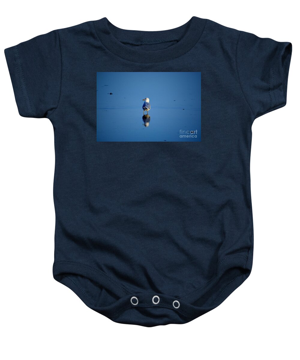 Seagull Baby Onesie featuring the photograph Tan Lines by Dani McEvoy