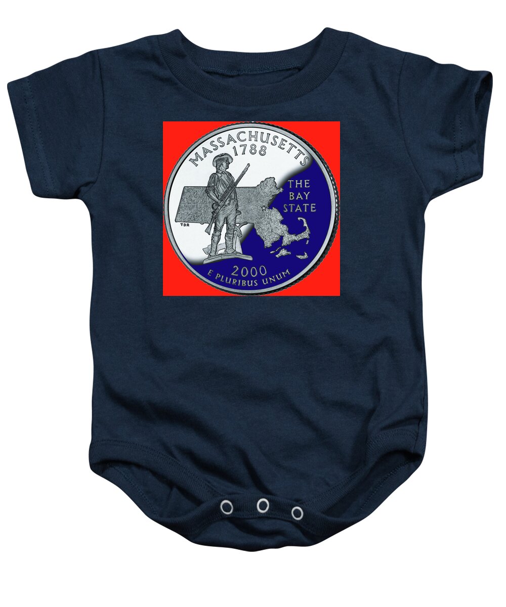The Bay State Baby Onesie featuring the photograph The Bay State by Imagery-at- Work
