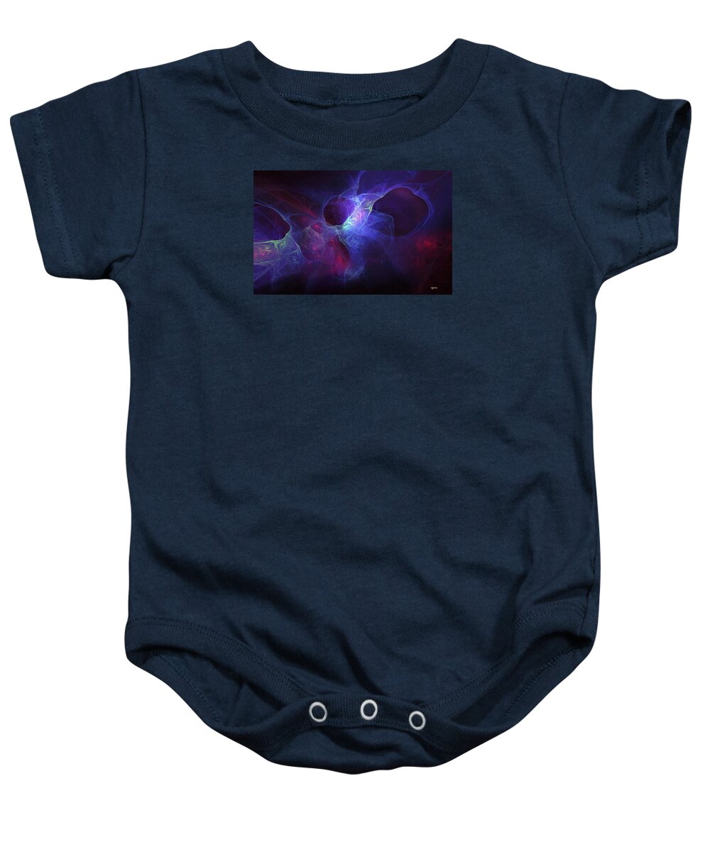 Wormhole Baby Onesie featuring the painting The Wormhole by Wolfgang Schweizer