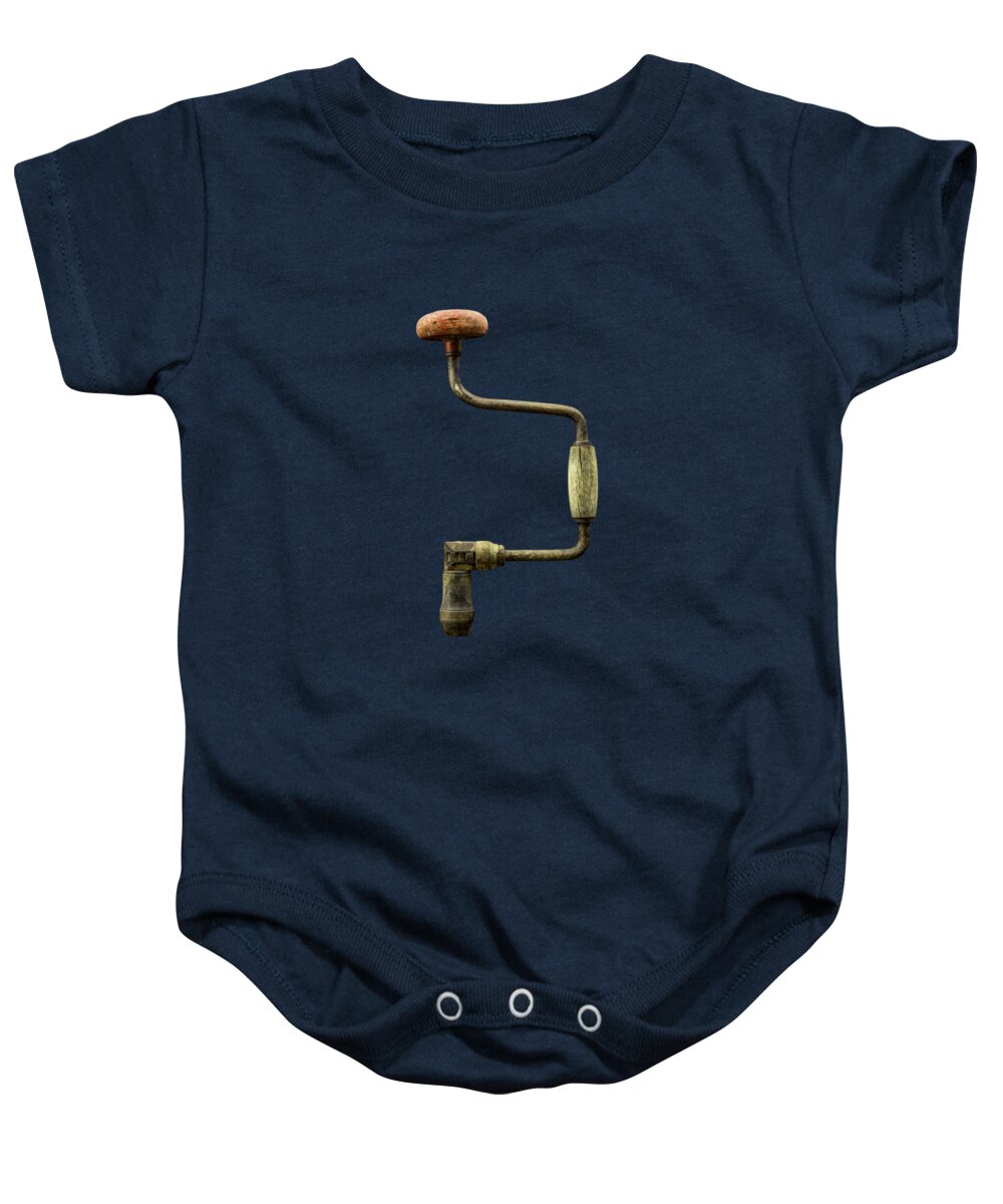 Antique Baby Onesie featuring the photograph Tools On Wood 58 by YoPedro