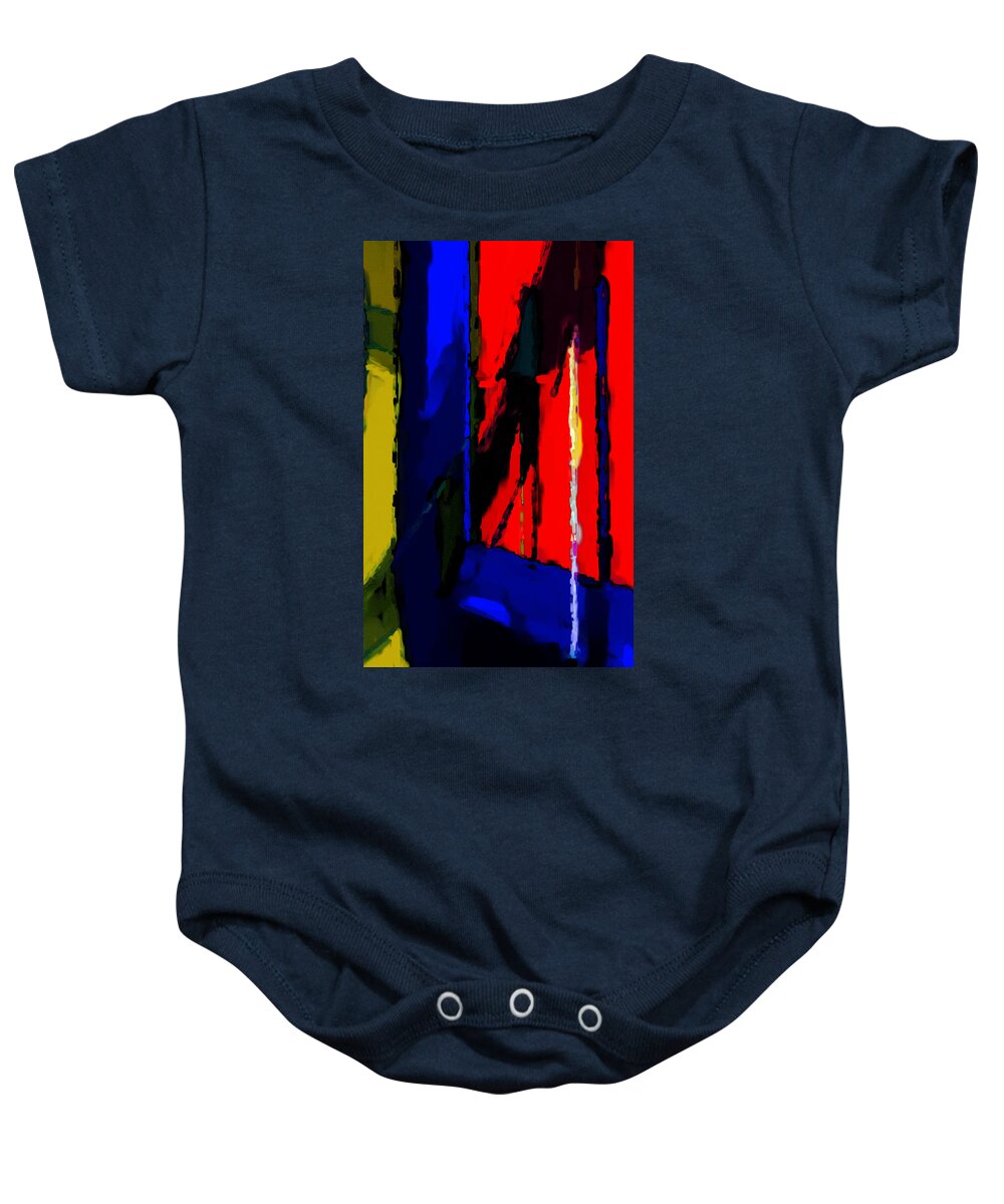 Torment Baby Onesie featuring the digital art Torment by Richard Rizzo