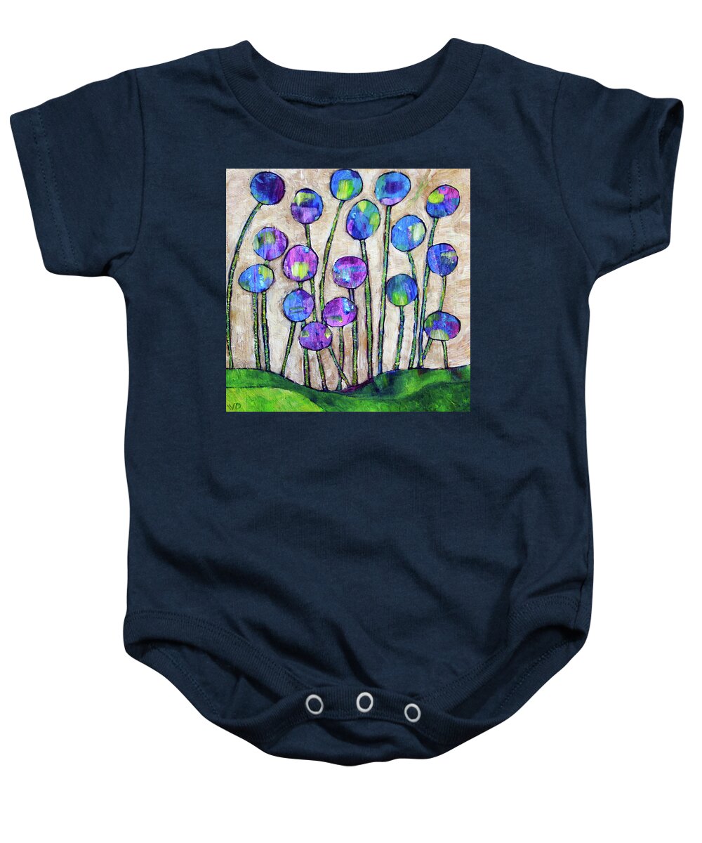 Flowers Baby Onesie featuring the painting Wildflowers by Winona's Sunshyne