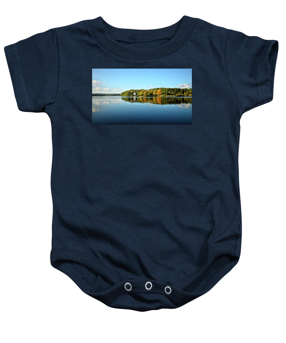 Autumn Baby Onesie featuring the photograph Autumn Ripples by Luke Moore