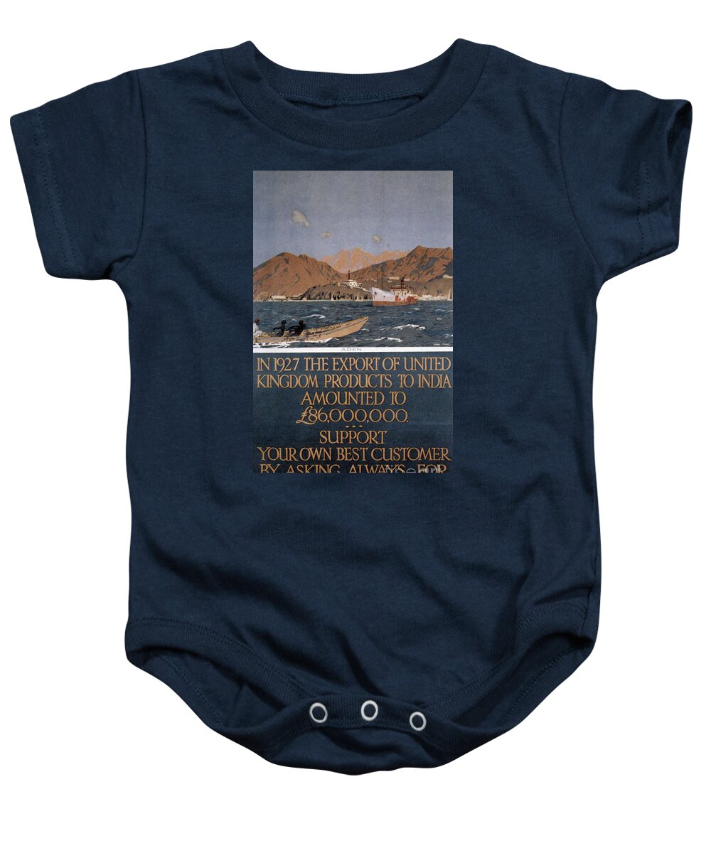 1928 Baby Onesie featuring the photograph British Empire India Poster by Granger