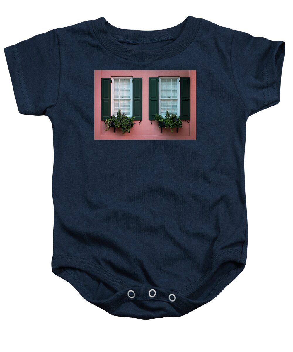 Planter Baby Onesie featuring the photograph House Eyes by Susie Weaver