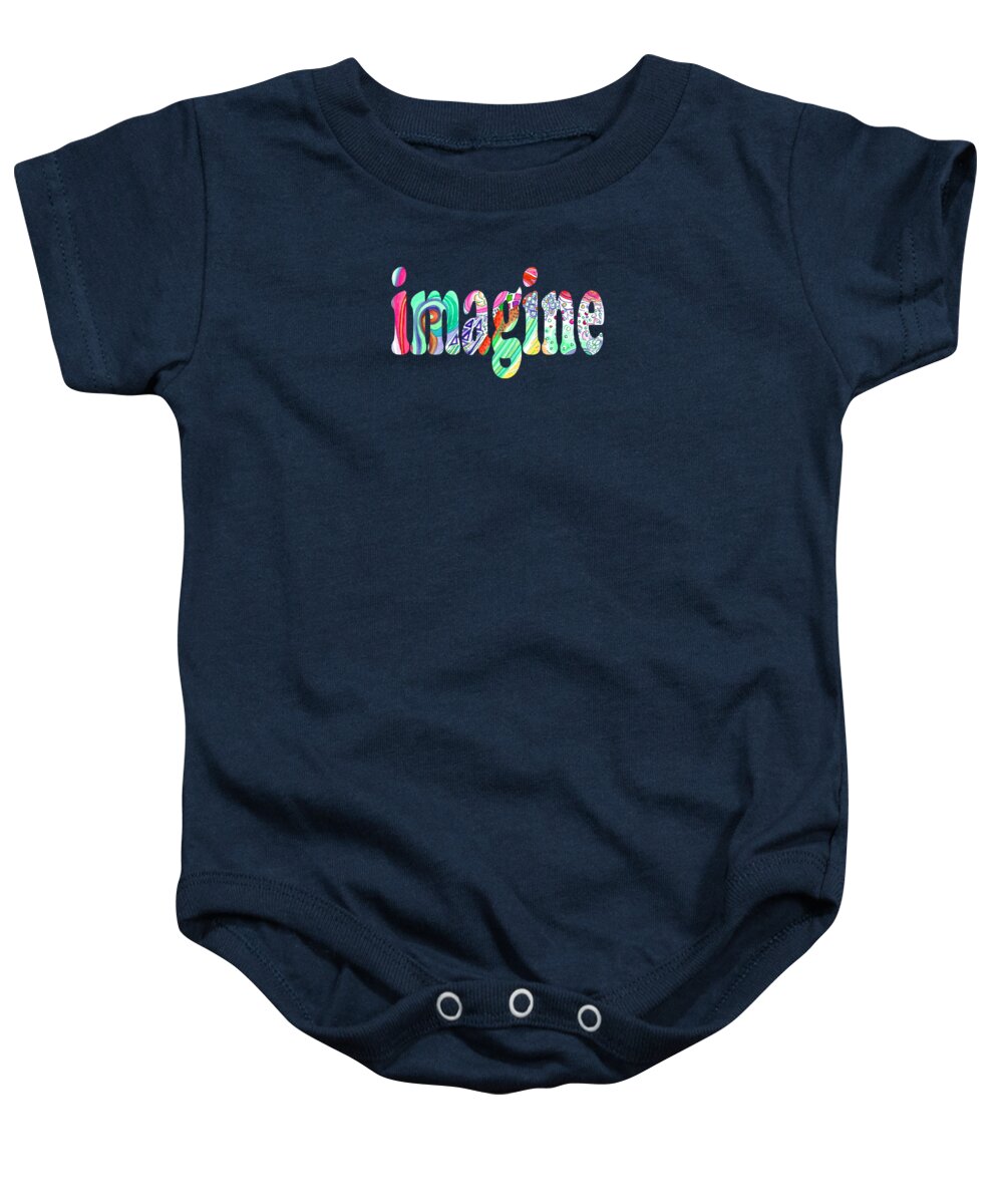 Imagine Baby Onesie featuring the painting Imagine 1017 by Corinne Carroll
