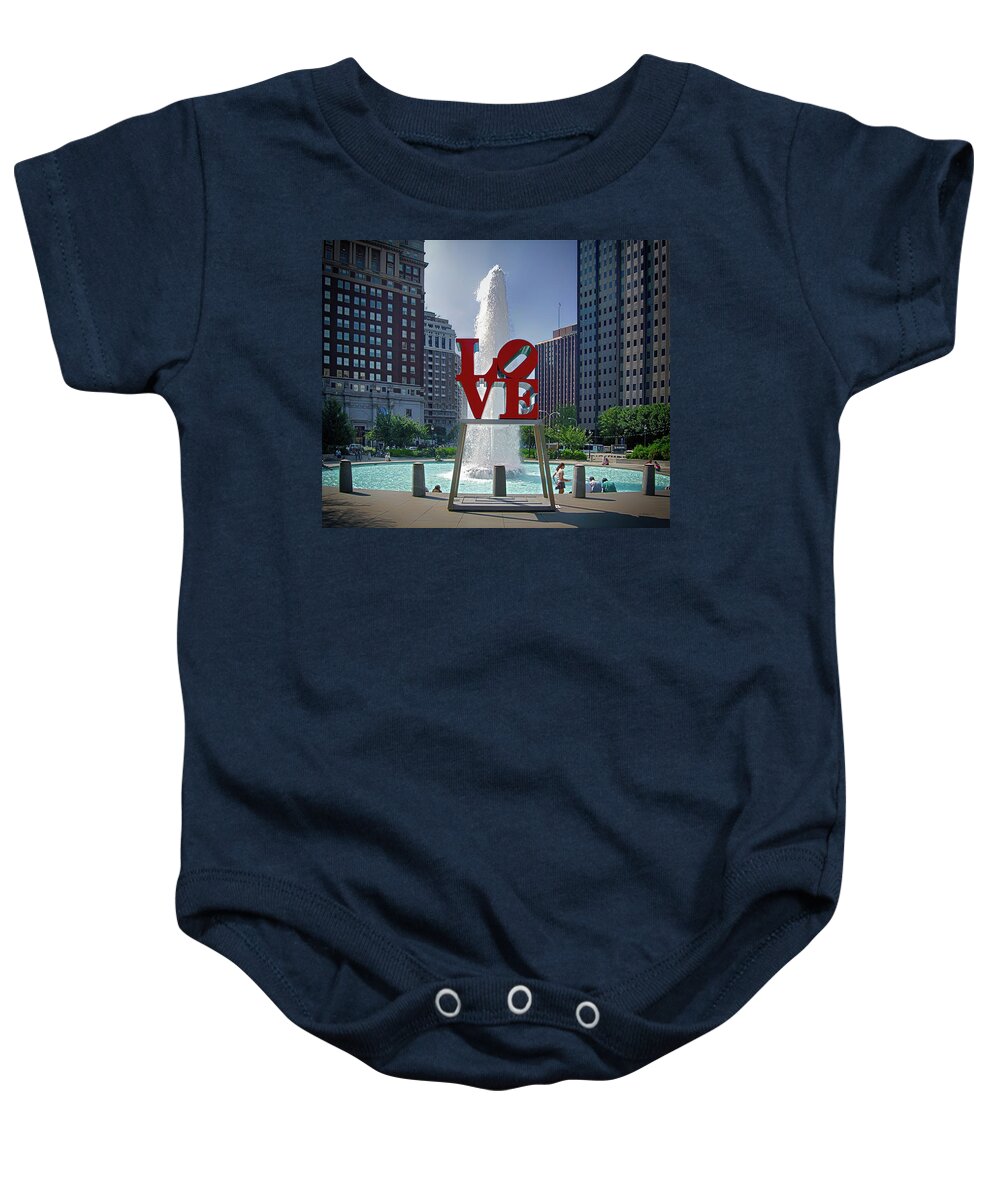 2d Baby Onesie featuring the photograph Love Square by Brian Wallace