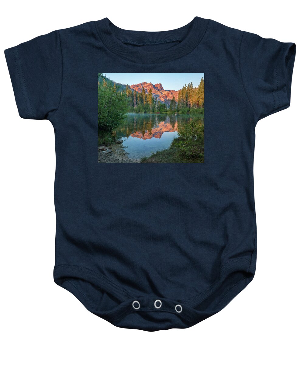 00574849 Baby Onesie featuring the photograph Sierra Buttes From Sand Pond, Tahoe National Forest, California by Tim Fitzharris