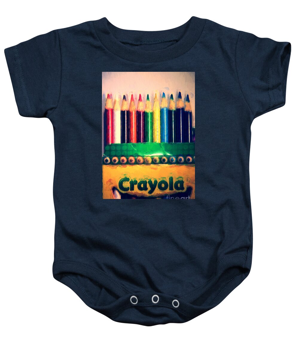 Diversity Baby Onesie featuring the photograph These colors get along... by Rene Crystal