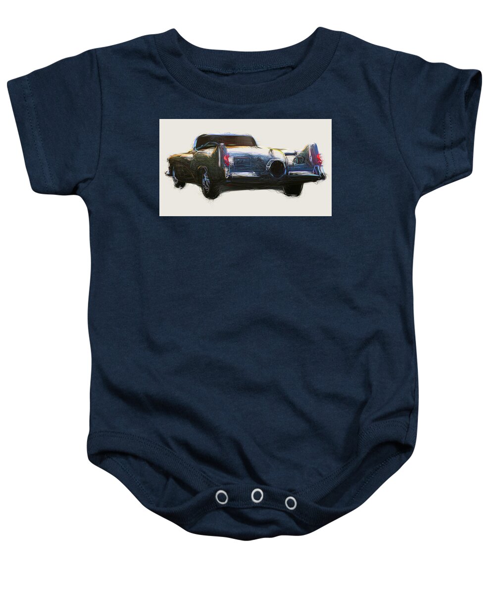 Buick Baby Onesie featuring the digital art Buick LeSabre Concept Drawing #1 by CarsToon Concept