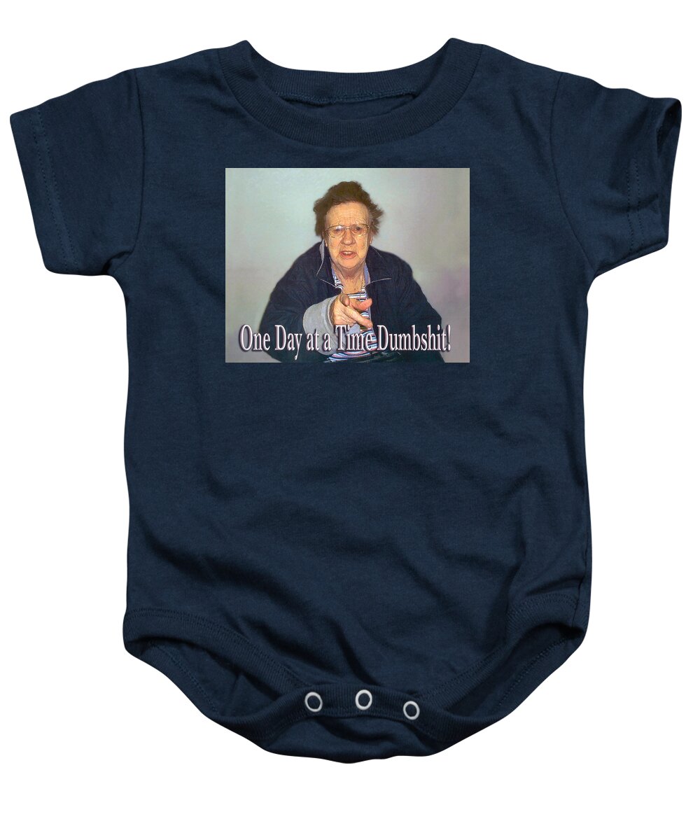 Odaat Baby Onesie featuring the digital art Mary D #1 by Rick Mosher