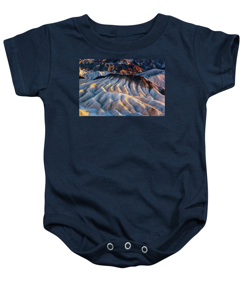 Zabriskie Point Baby Onesie featuring the photograph Zabriskie Point #1 by Francesco Riccardo Iacomino