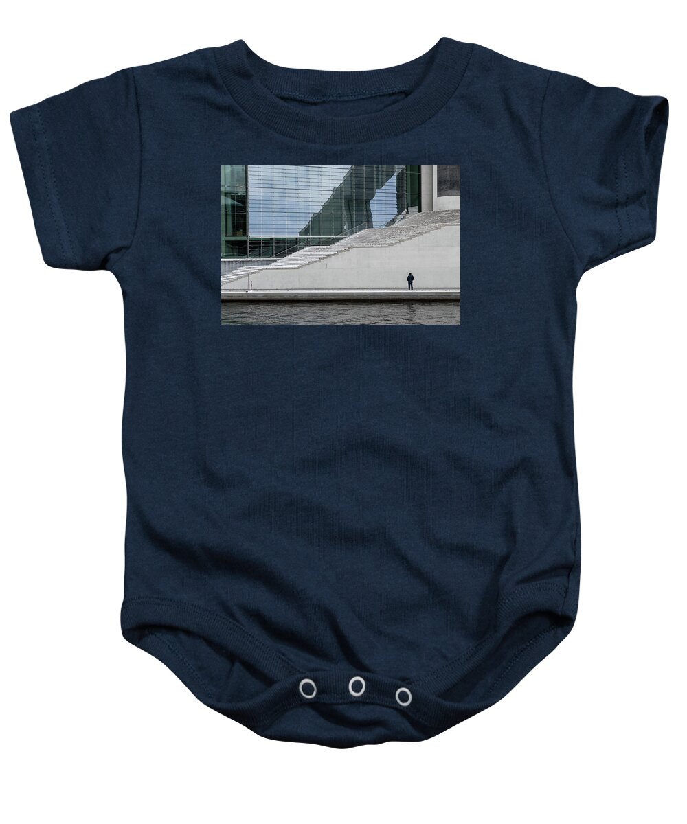 Architecture Baby Onesie featuring the photograph Berlin #11 by Eleni Kouri