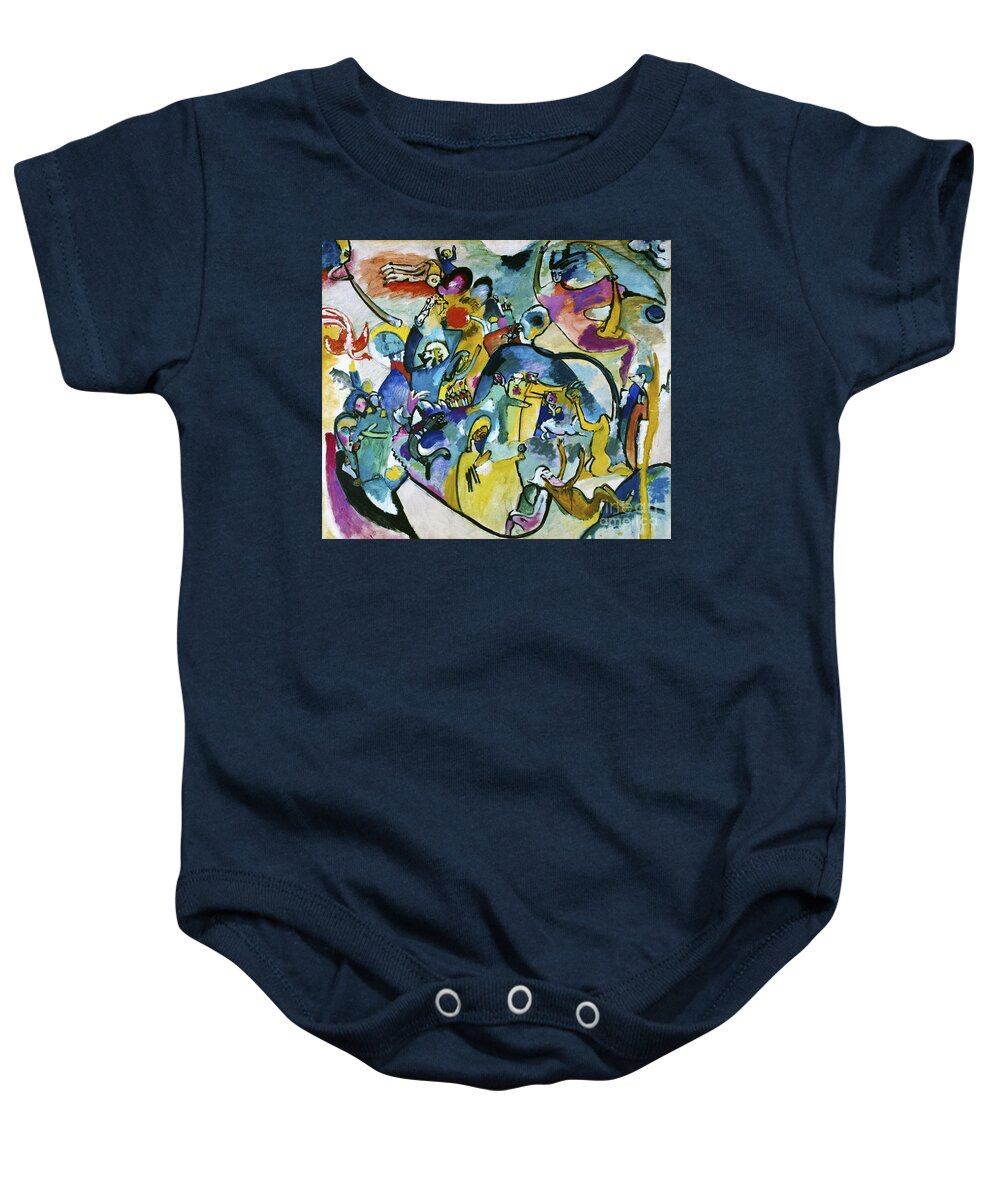 All Saints Day Baby Onesie featuring the painting All Saints Day lI by Wassily Kandinsky