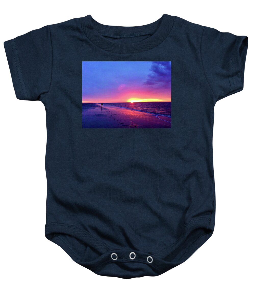  Baby Onesie featuring the photograph Alone by Michael Stothard