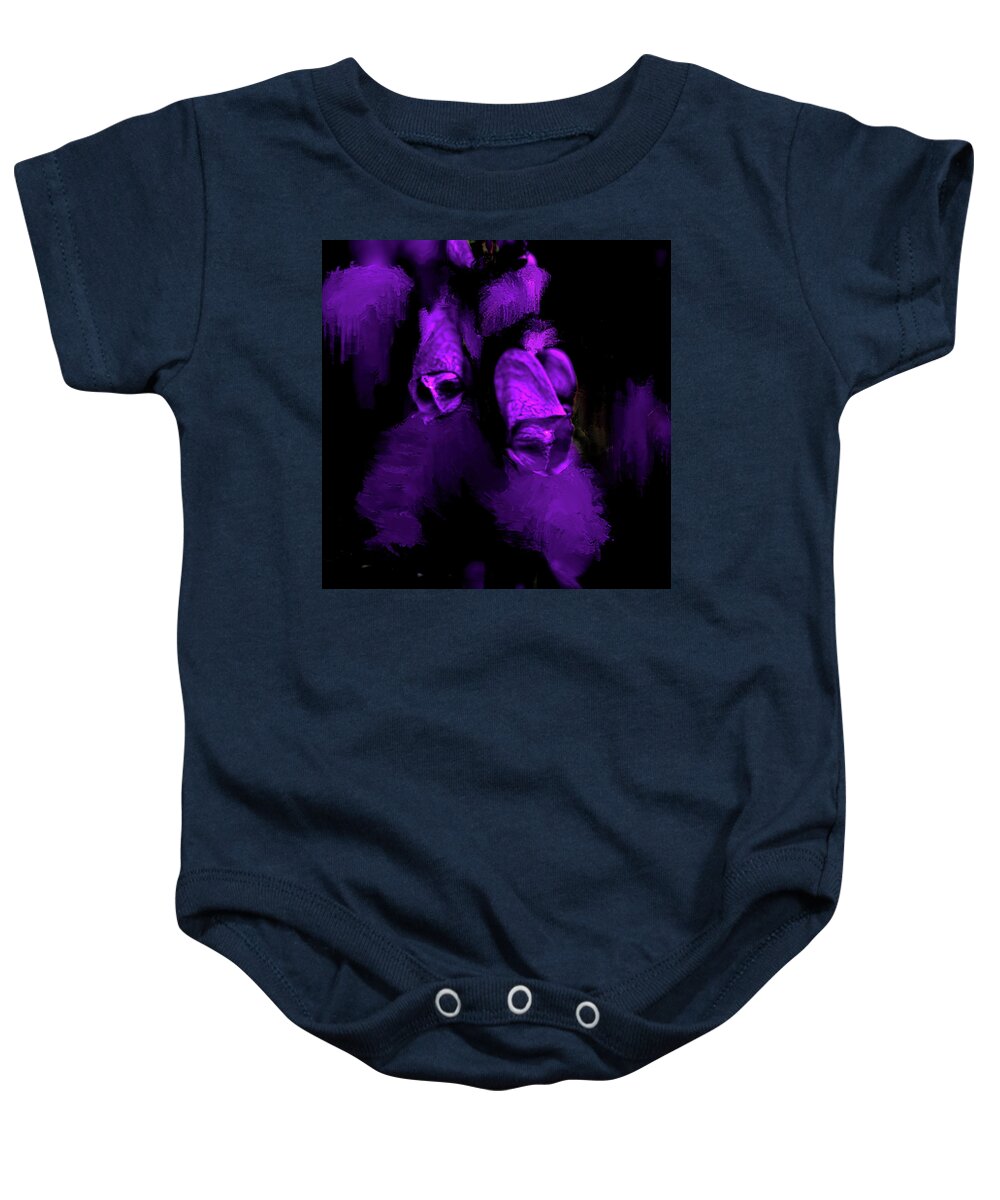Bad Times Baby Onesie featuring the mixed media Bad times #k4 by Leif Sohlman