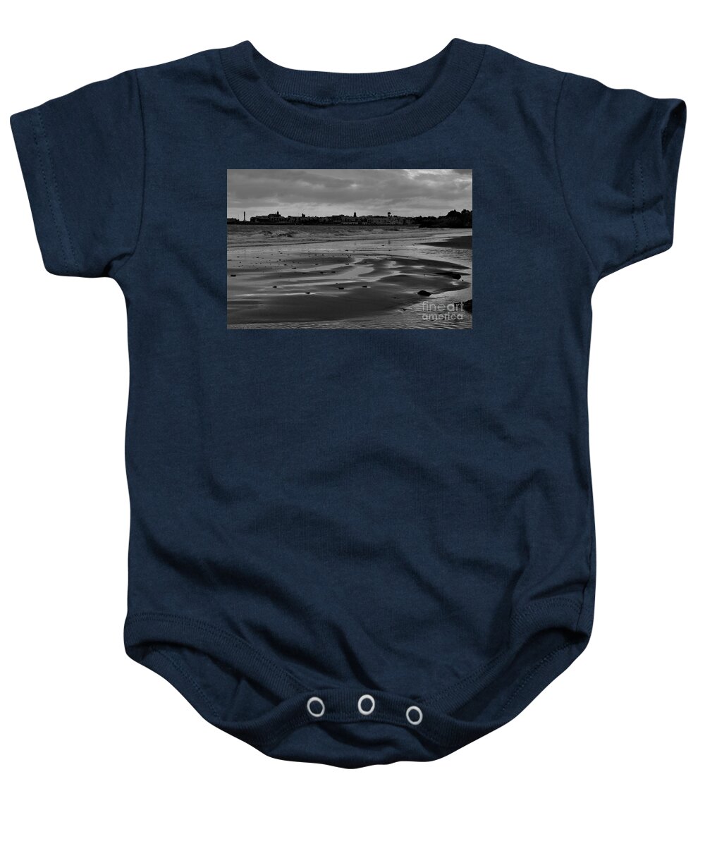 Torre De Merced Baby Onesie featuring the photograph Beautiful Rota Low Tide by Tony Lee