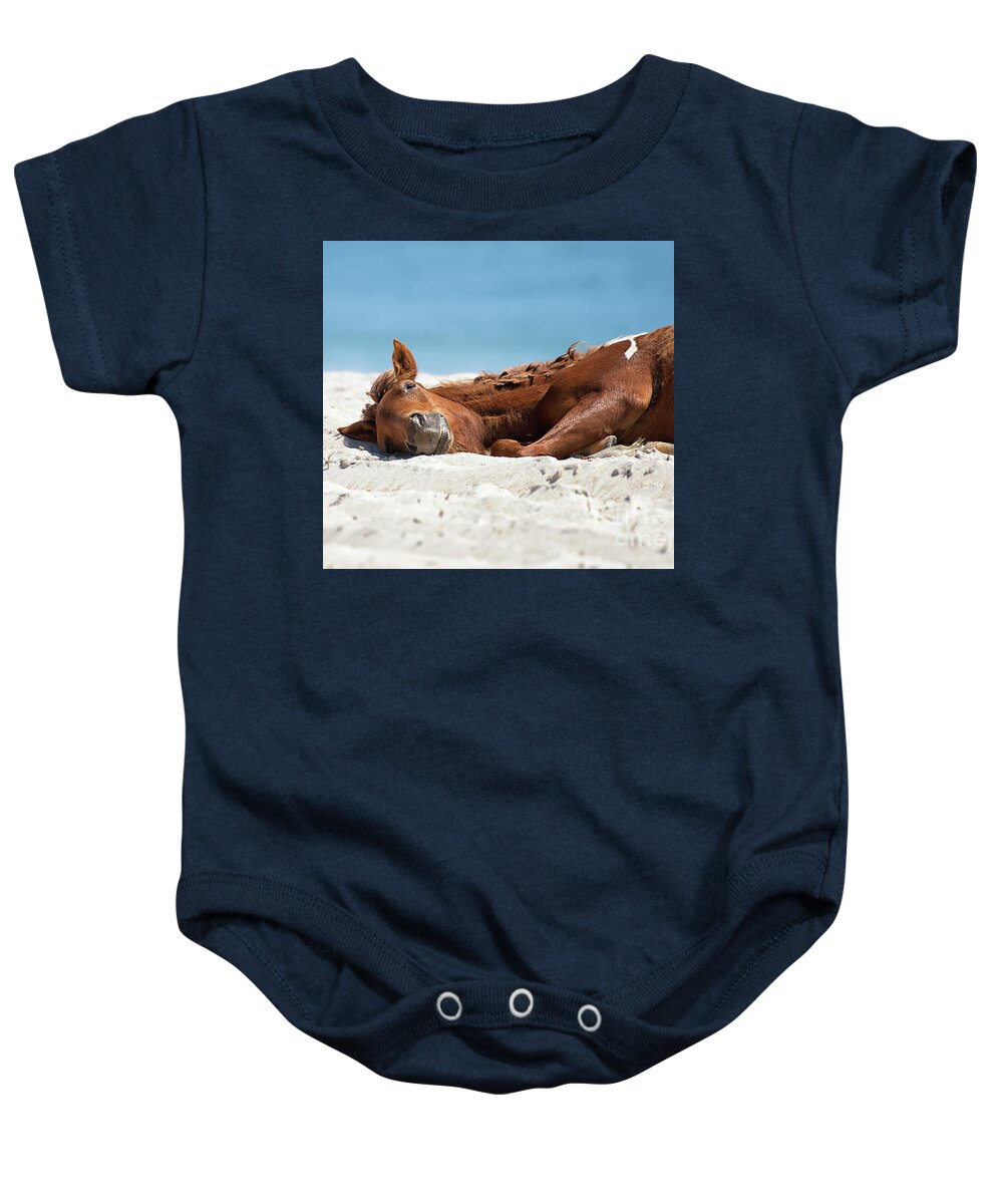 New Year Resolutions Baby Onesie featuring the photograph Bliss - Catching some sun by Rehna George