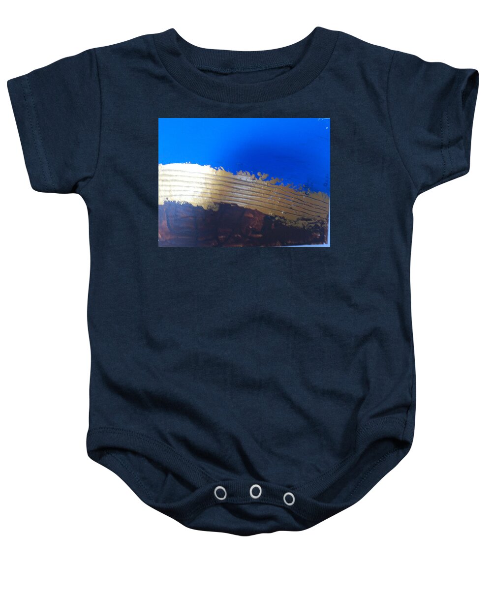  Baby Onesie featuring the painting Caos67 open artwork by Giuseppe Monti