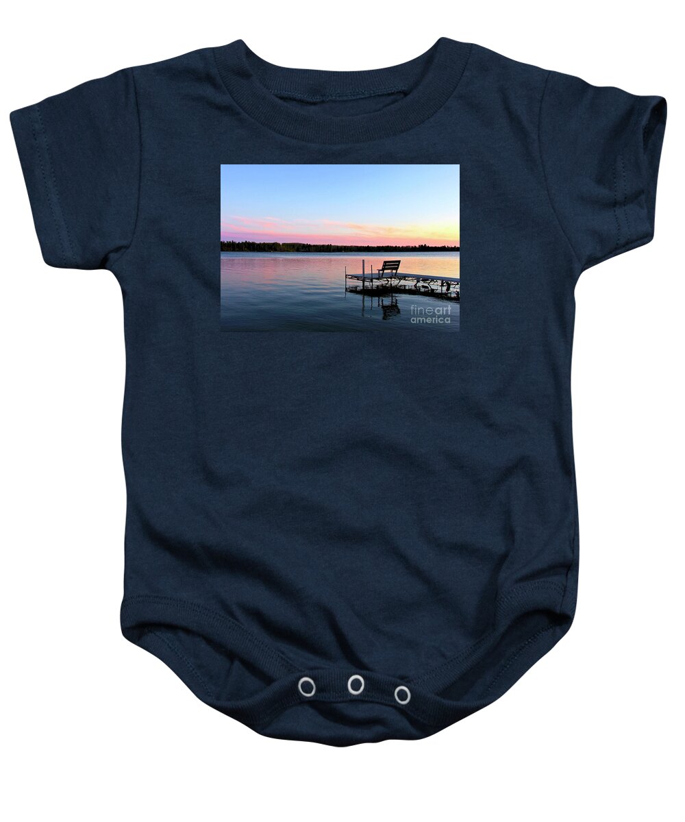 Minnesota Baby Onesie featuring the photograph Colorful Spring Evening Minnesota by Ann Brown