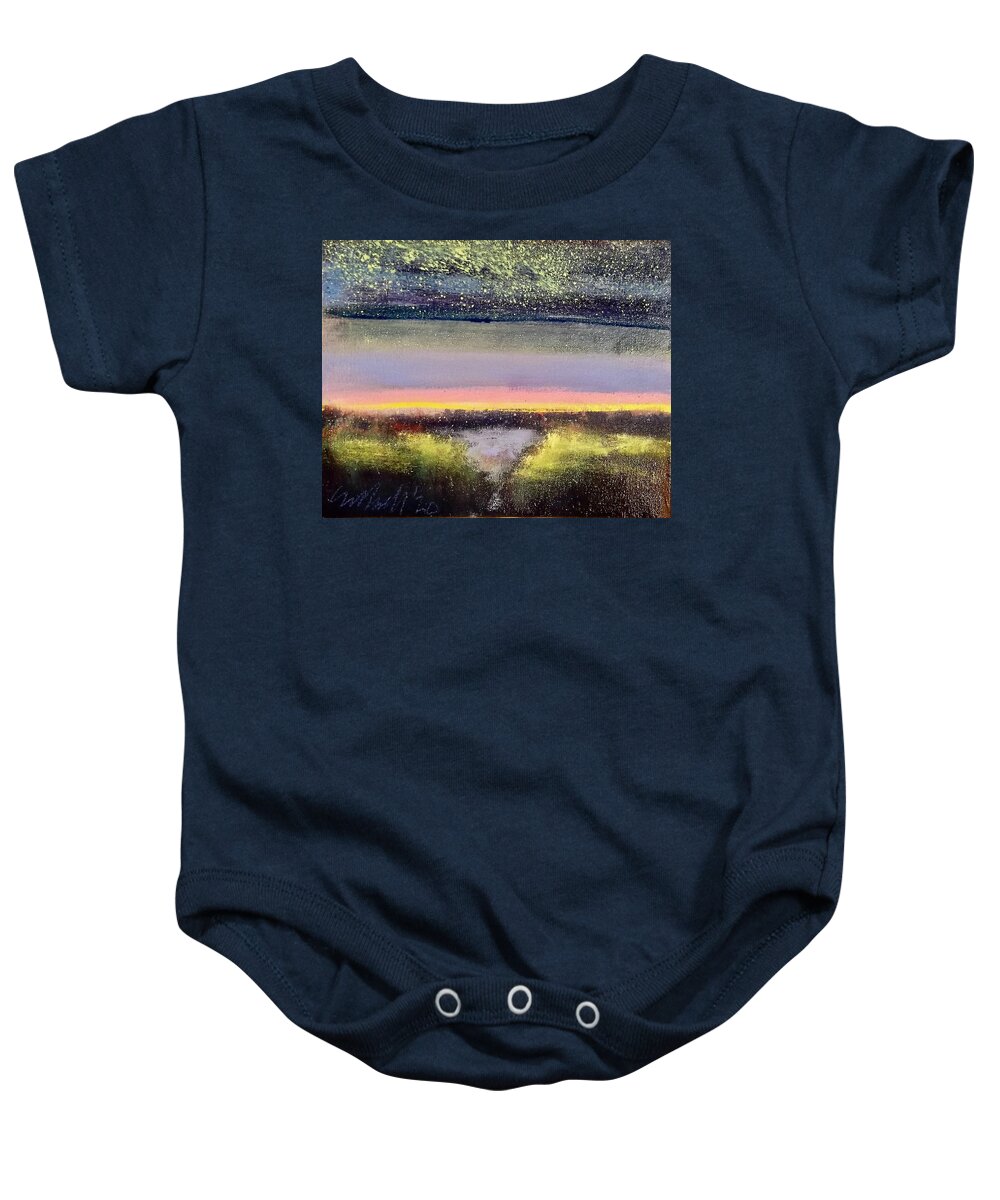 Painting Baby Onesie featuring the painting Double Scape by Les Leffingwell