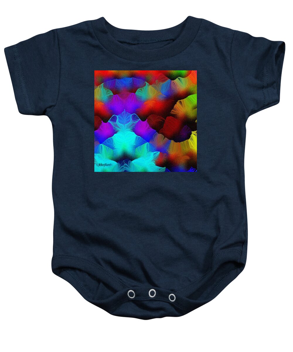 Personal Relationships Baby Onesie featuring the mixed media Each New Year is Another Chance to Get Love Right by Aberjhani