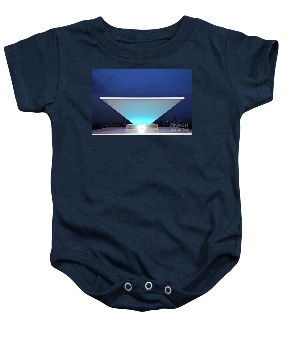 Deep Blue Sky Baby Onesie featuring the photograph Illumination by Thomas Schroeder