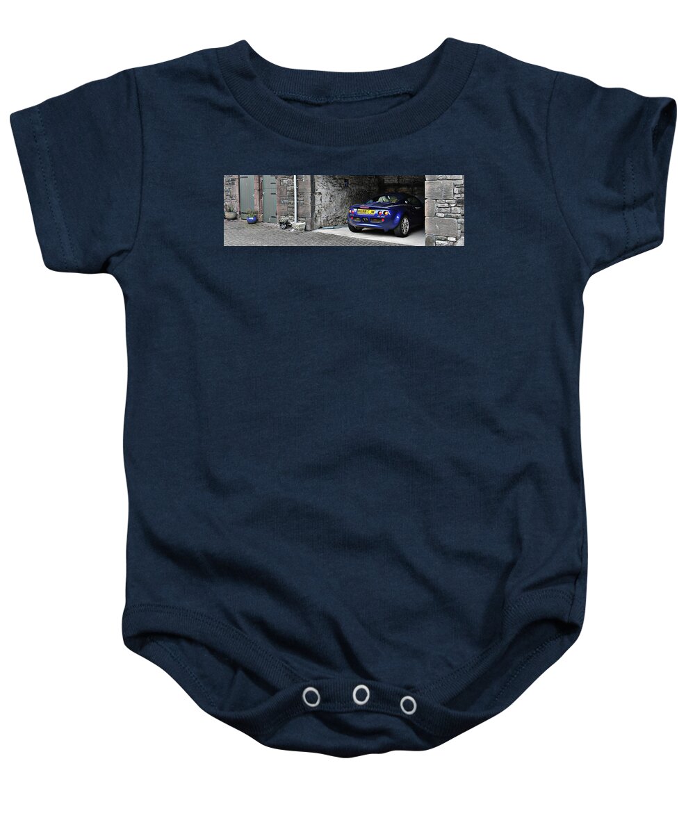 Lotus Baby Onesie featuring the photograph Lotus in a barn by Jim Mathis