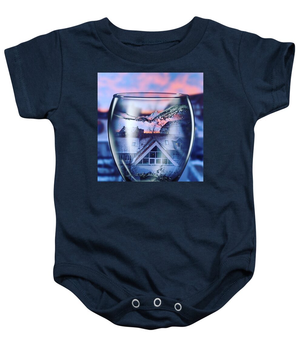 Coletteheraguggenheim Baby Onesie featuring the photograph My view early morning by Colette V Hera Guggenheim