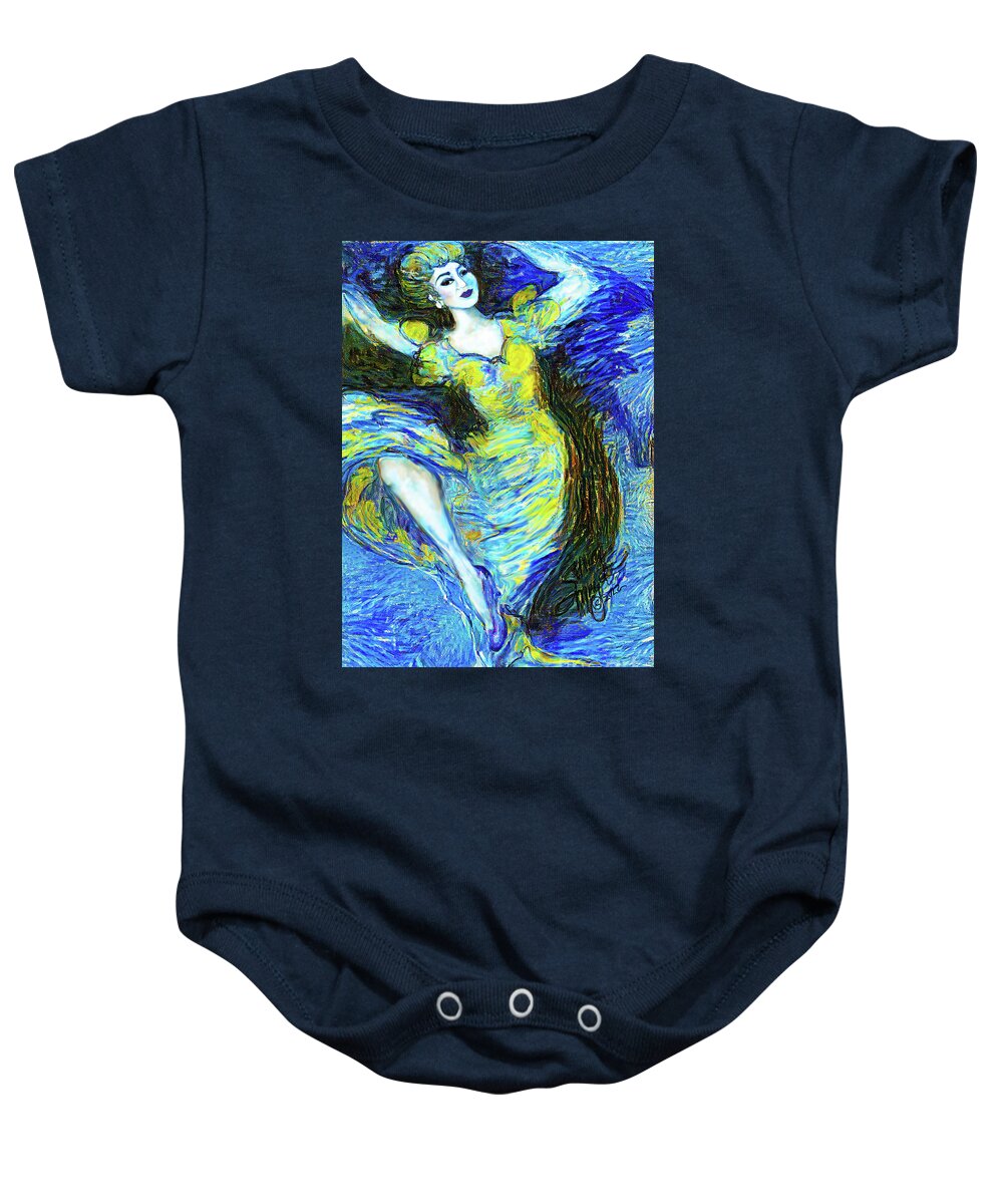 Figurative Art Baby Onesie featuring the digital art New Dancing Shoes 04 by Stacey Mayer by Stacey Mayer