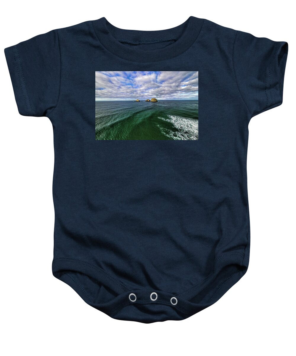Ocean Baby Onesie featuring the photograph Pacific Ocean Oregon Coast by Loyd Towe Photography