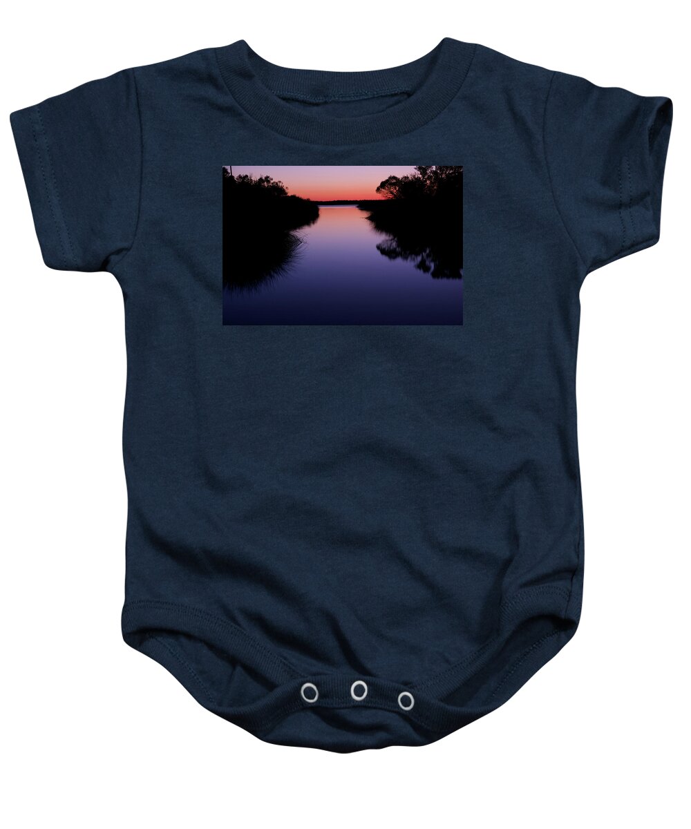 Atlantic Coast Baby Onesie featuring the photograph Serenity by Melissa Southern