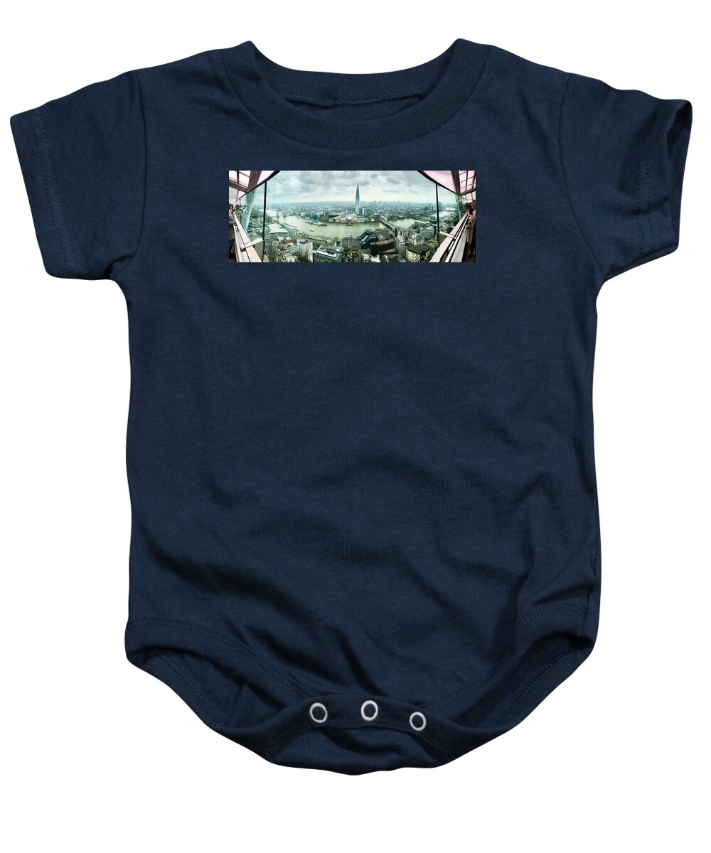 Sky Baby Onesie featuring the photograph Sky Garden Observation Deck View by Jim Albritton