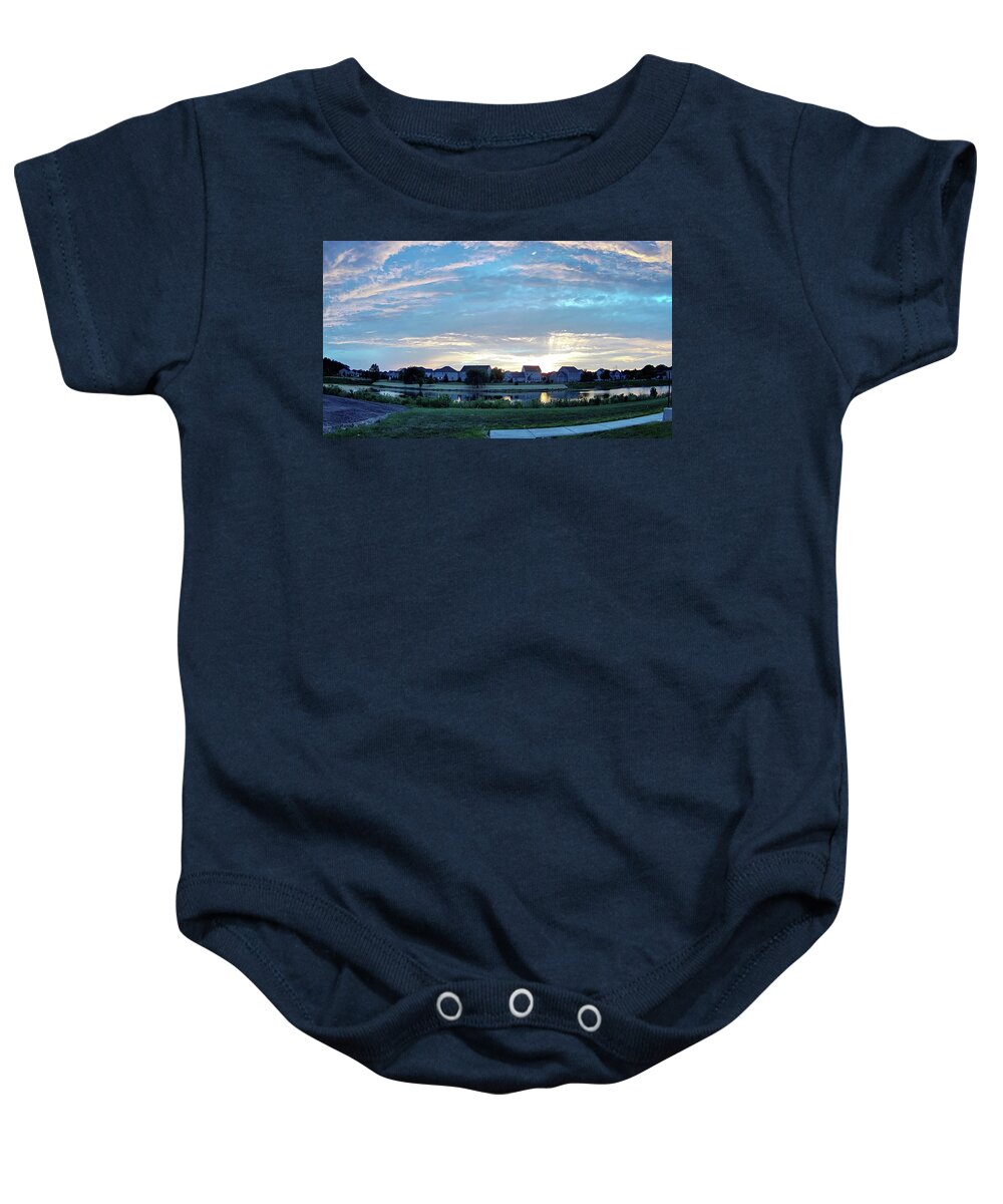 Sky Baby Onesie featuring the photograph Skycam 20 by Fred Larucci