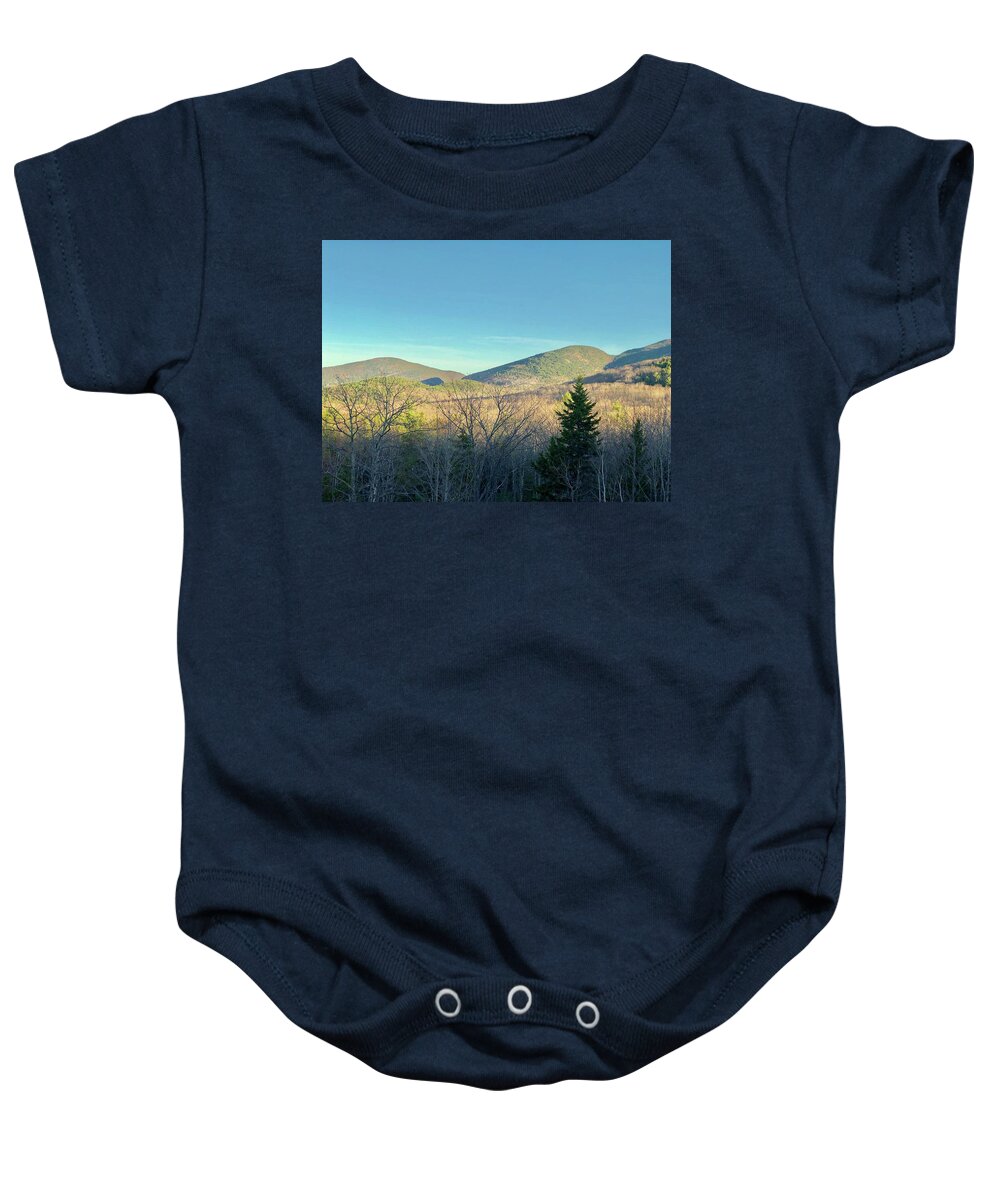 Mountain Baby Onesie featuring the photograph Solitude by Lisa Pearlman