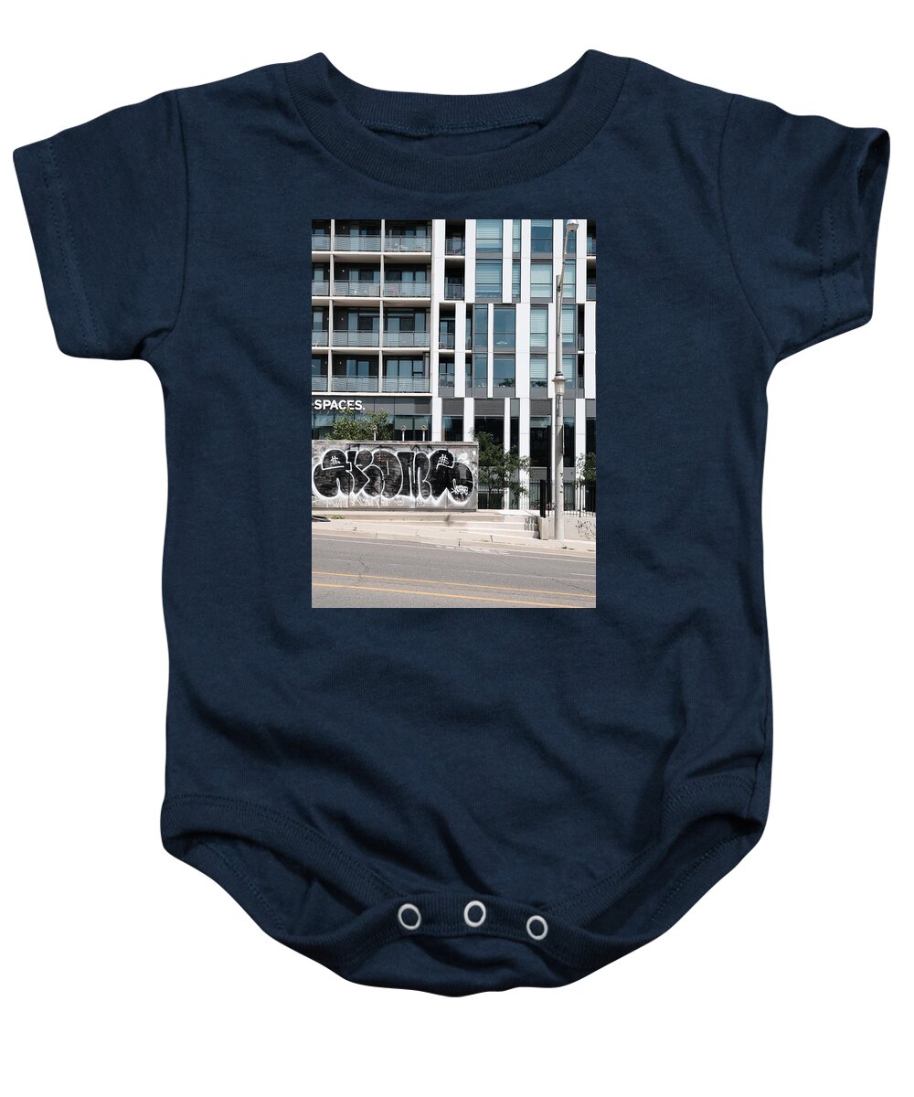 Urban Baby Onesie featuring the photograph Some Spaces by Kreddible Trout