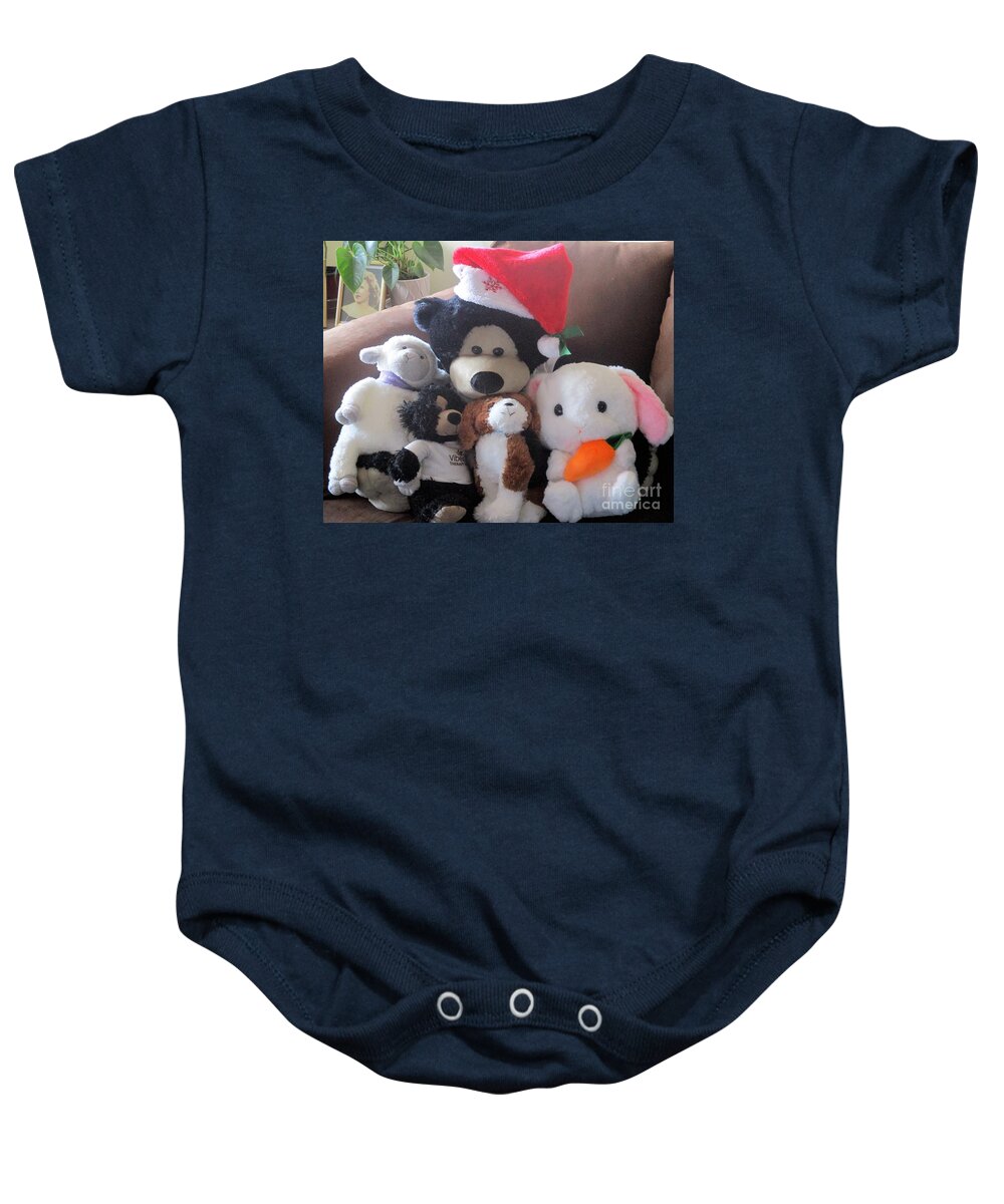 Cute Baby Onesie featuring the photograph Stuffed Animals 2 by Denise F Fulmer
