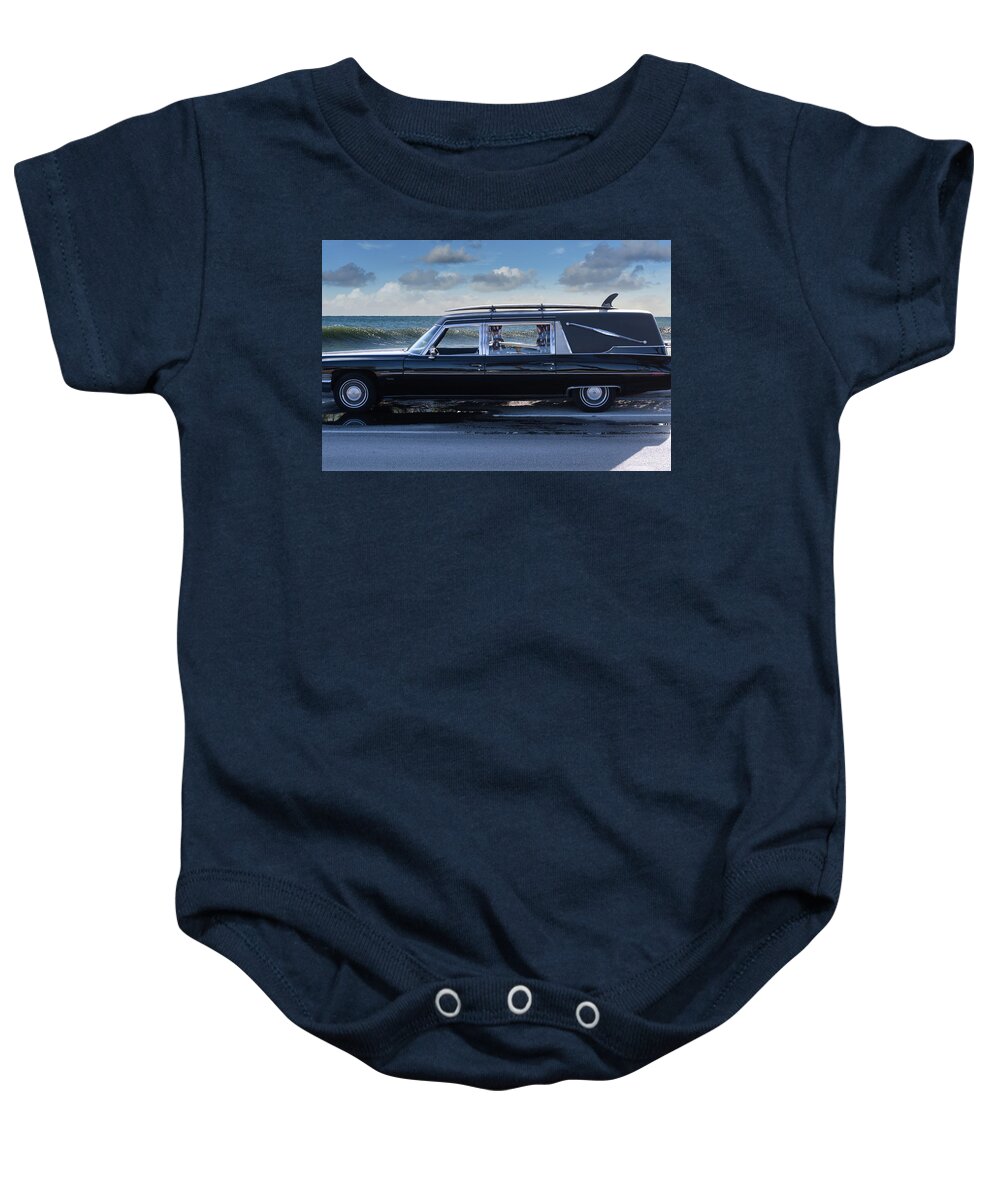 Surfer Baby Onesie featuring the photograph Surfer Wagon by Laura Fasulo
