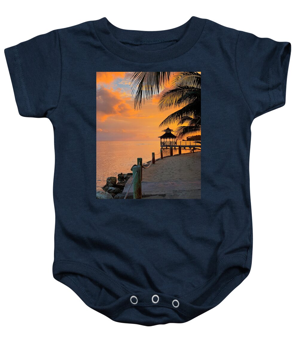 Sunrise Baby Onesie featuring the photograph Tequila Sunrise by Jill Love