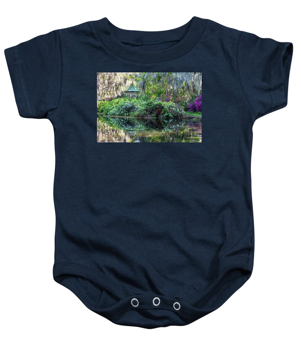 Charleston Baby Onesie featuring the photograph The Gazebo by Jim Miller