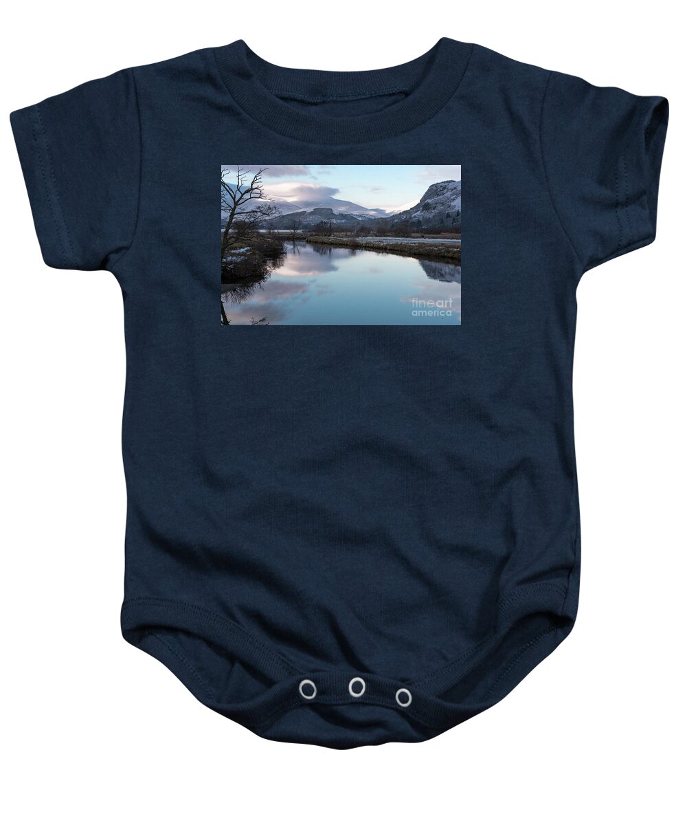 Sunset Baby Onesie featuring the photograph The Lake District at Sunset by Perry Rodriguez
