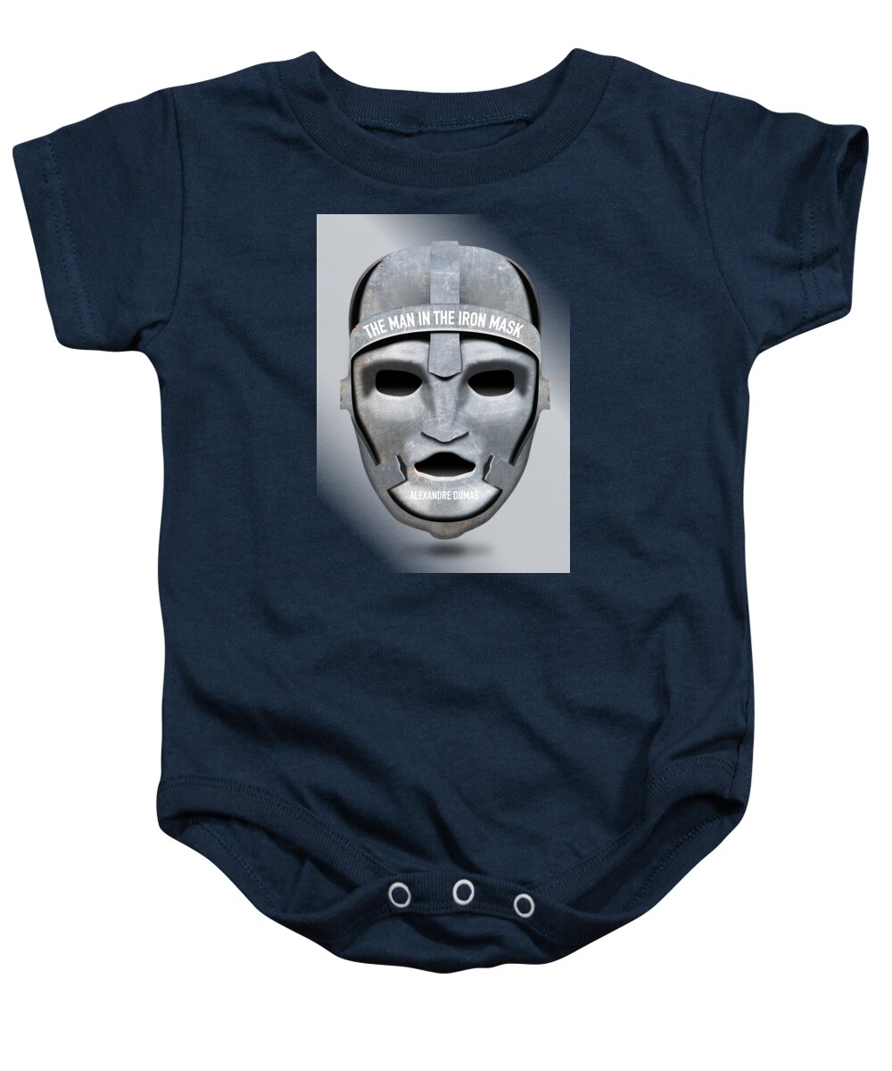 Movie Poster Baby Onesie featuring the digital art The Man in the Iron Mask - Alternative Movie Poster by Movie Poster Boy