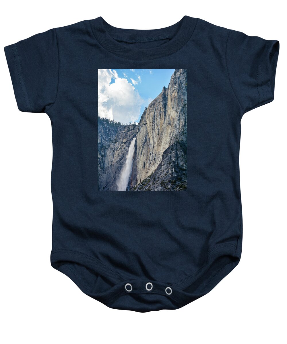 Yosemite National Park Baby Onesie featuring the photograph Yosemite Falls Shadows by Kyle Hanson