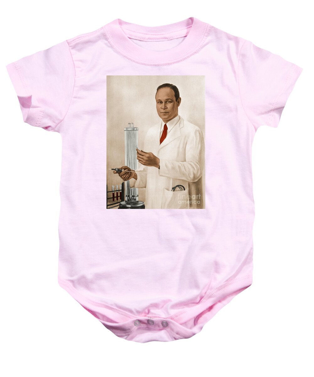Science Baby Onesie featuring the photograph Charles R. Drew #1 by Science Source