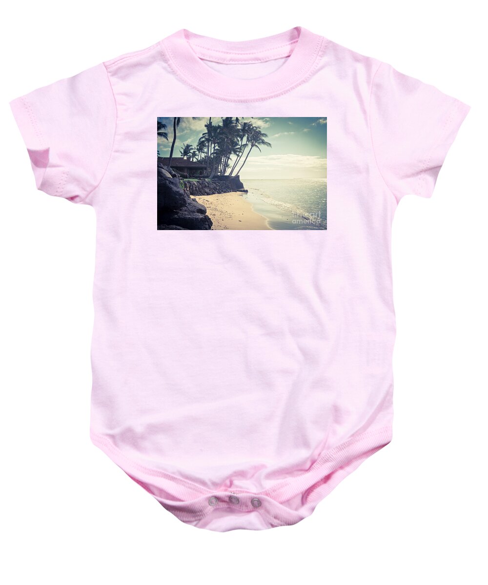 Beach Baby Onesie featuring the photograph Kihei Maui Hawaii by Sharon Mau
